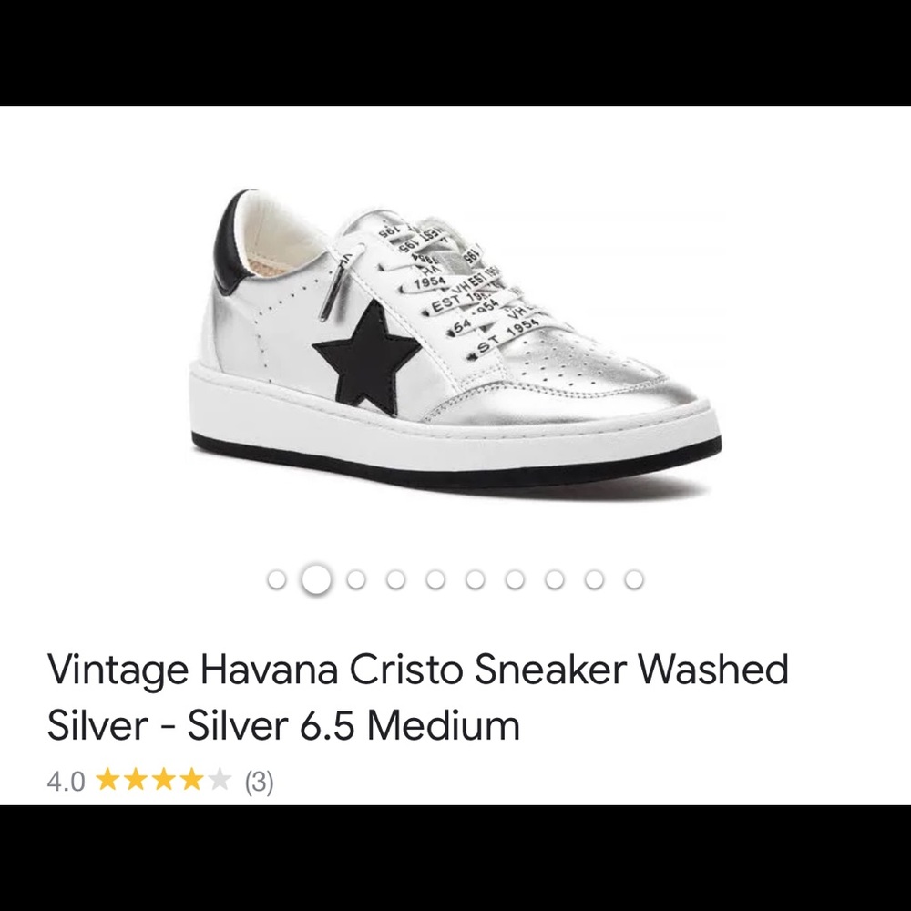Vintage metallic sneakers